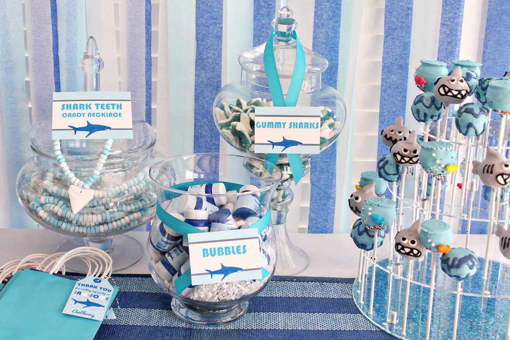 Shark Party Food Labels - Printable Studio