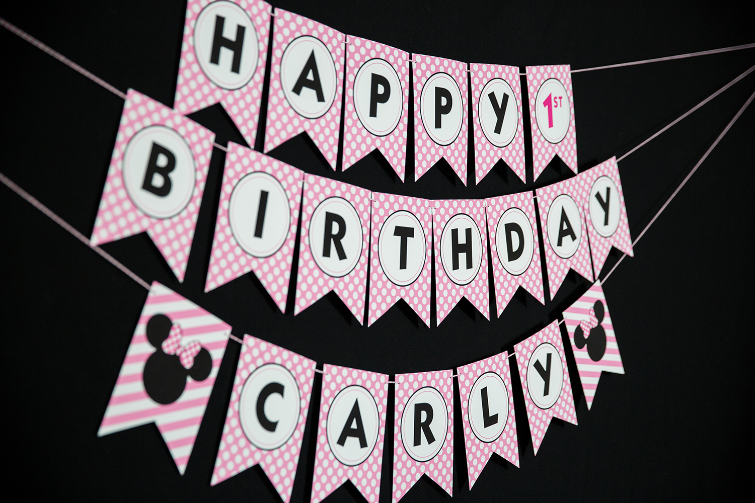 Free Printable Minnie Mouse Birthday Signs