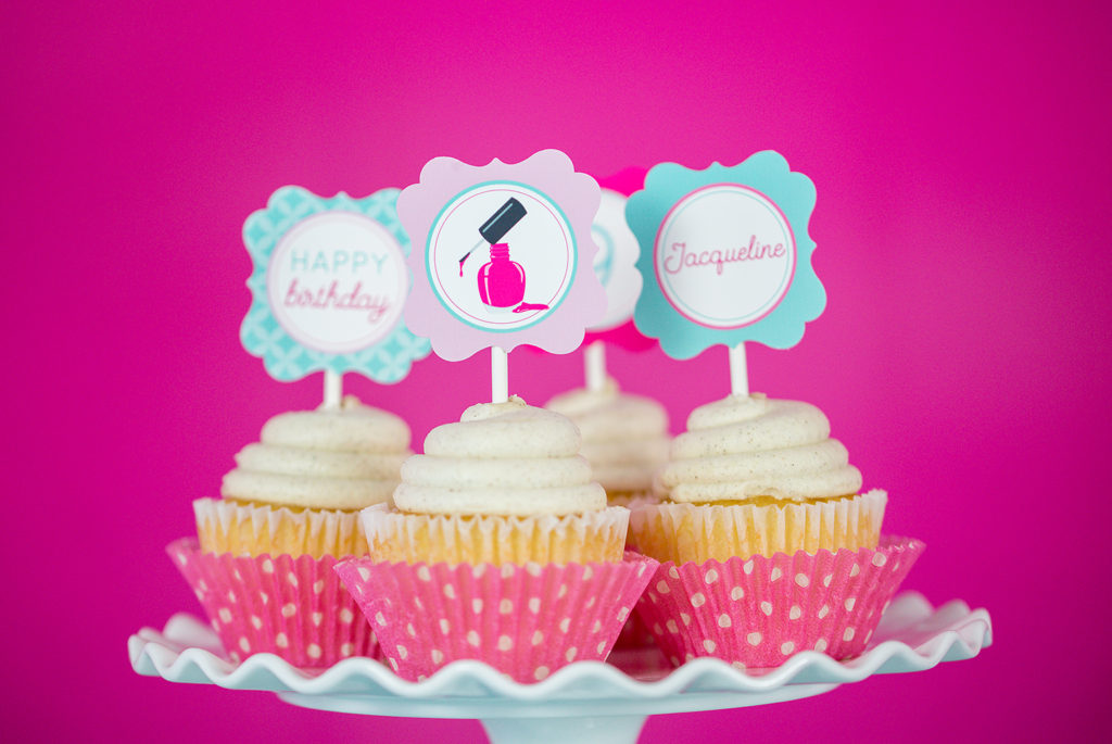 Spa Party Decorations and Invitation Set - Printable Studio