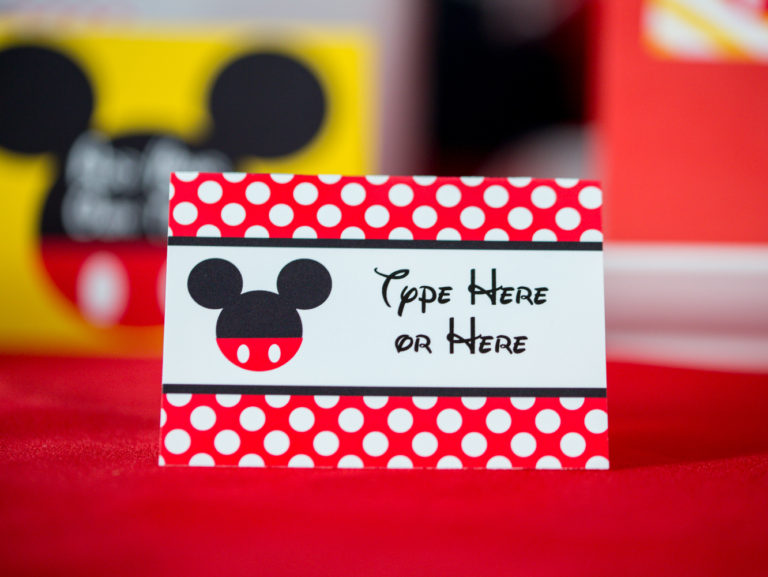 Mickey Mouse Food Labels - Printable Studio