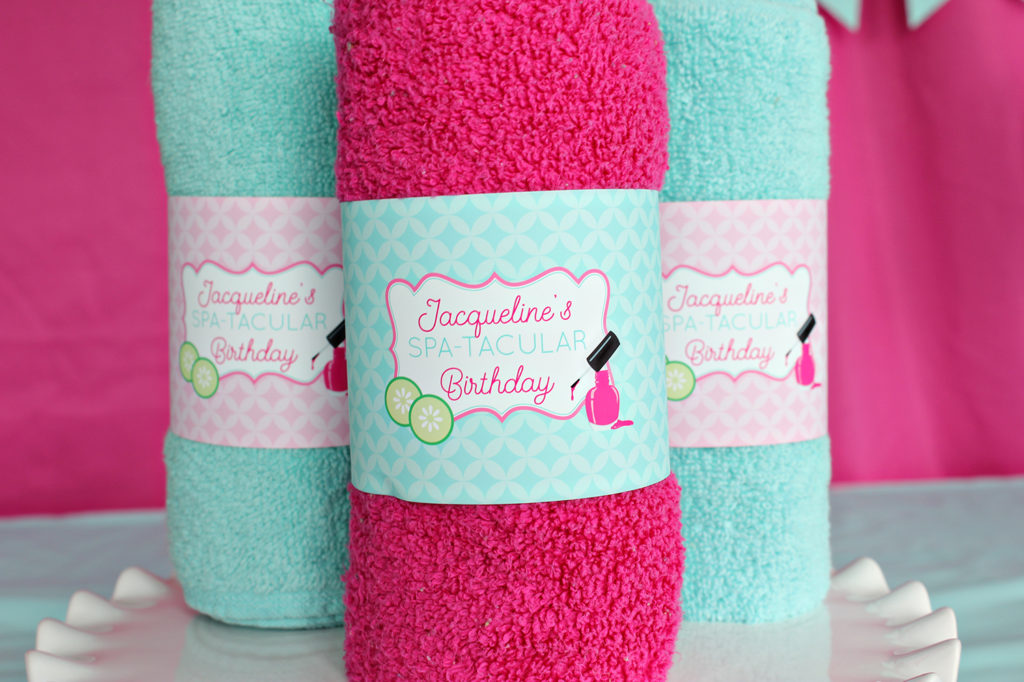 Spa Party Decorations and Invitation Set - Printable Studio