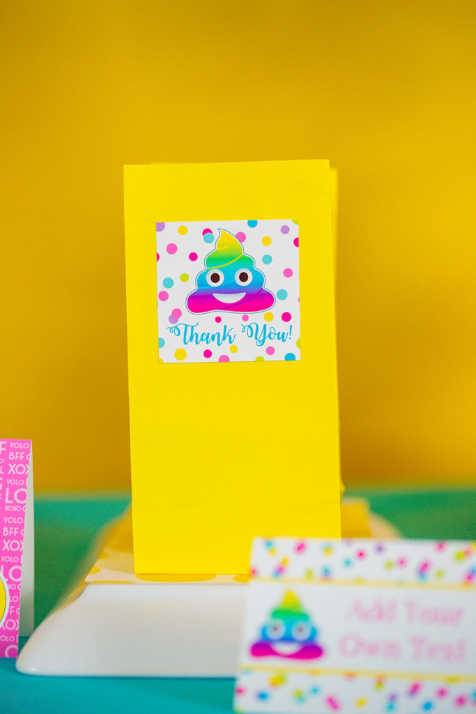 Emoji Party Pooper Decorations and Invitation - Printable Studio